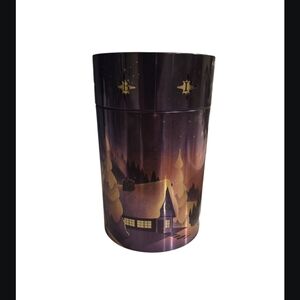 Purple and Gold Decorative Canister